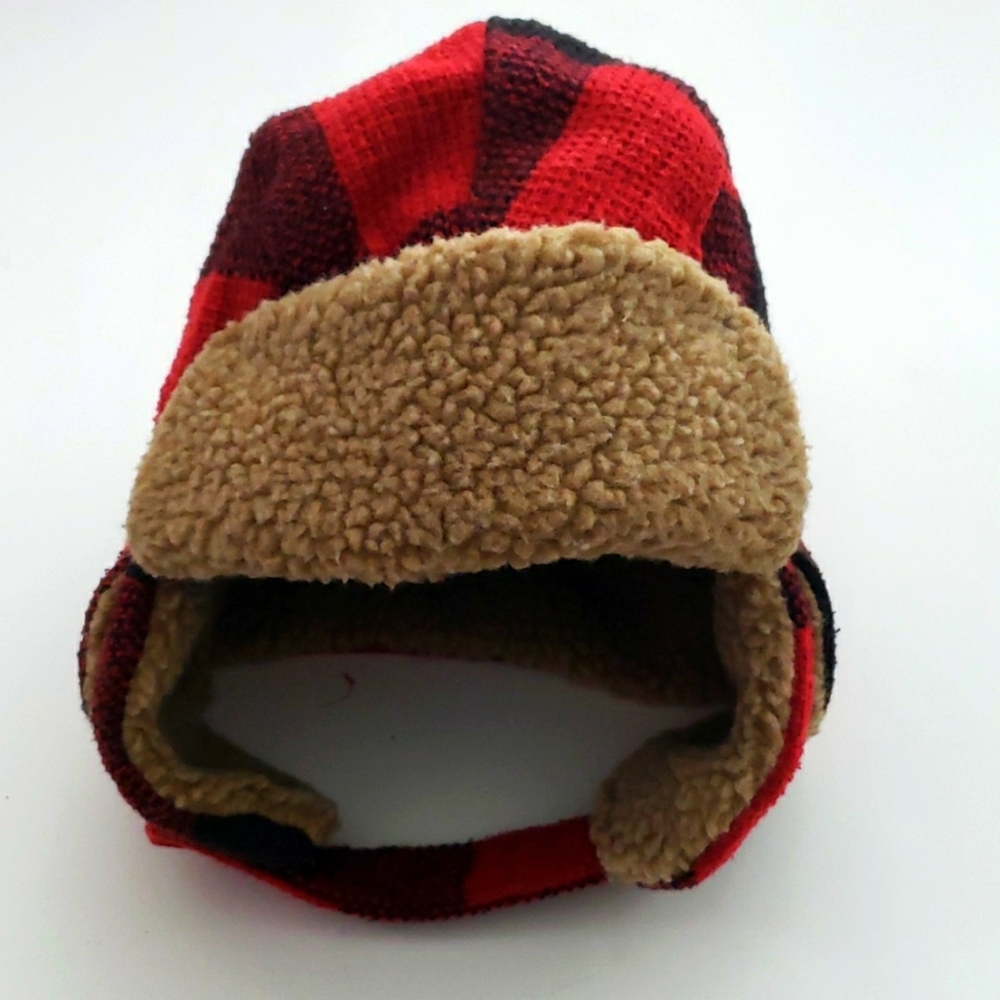 Trapper bufflo plaid winter snow hat